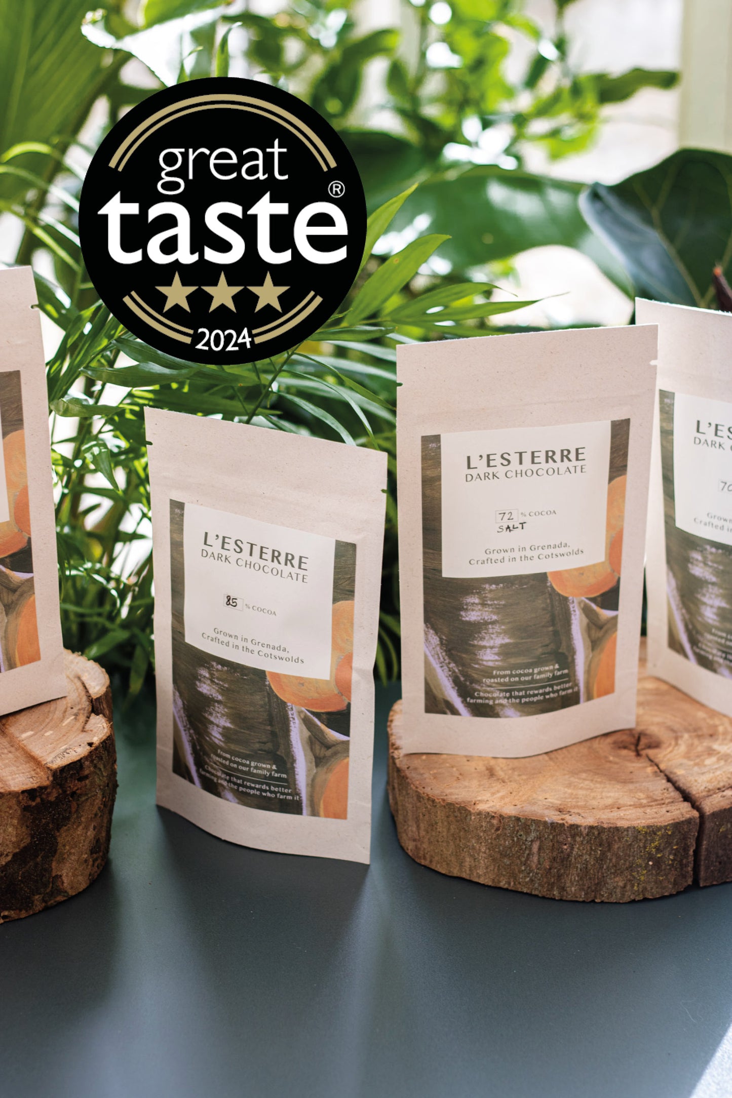 5 x 72% Sea Salt Grenada Dark Chocolate Buttons Bundle