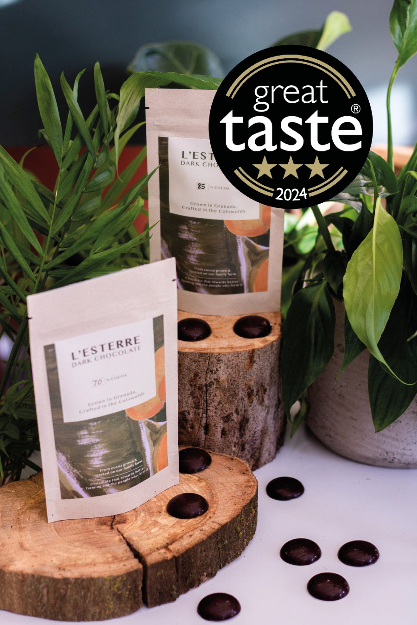 5 x 72% Sea Salt Grenada Dark Chocolate Buttons Bundle