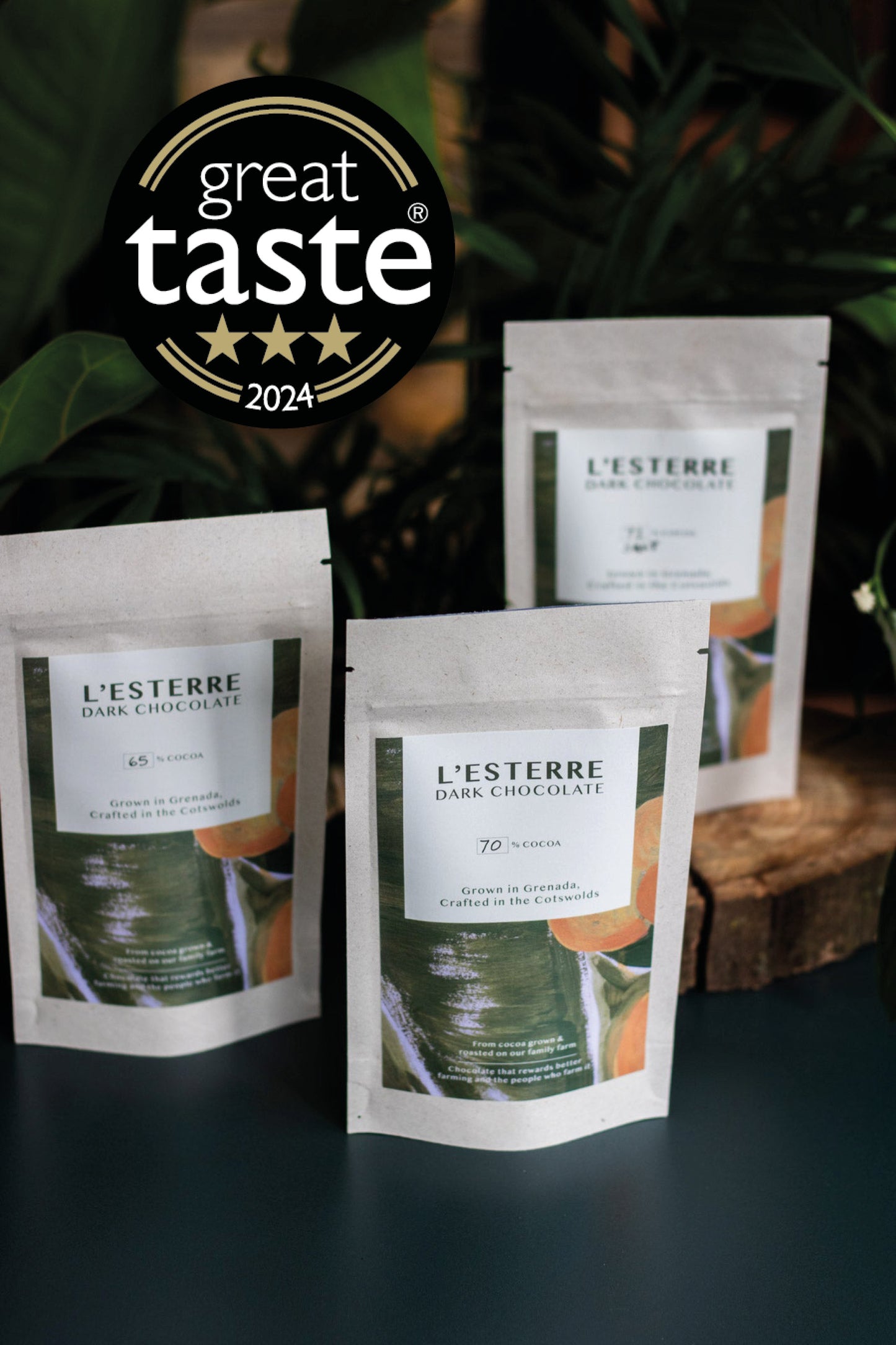 5 x 72% Sea Salt Grenada Dark Chocolate Buttons Bundle