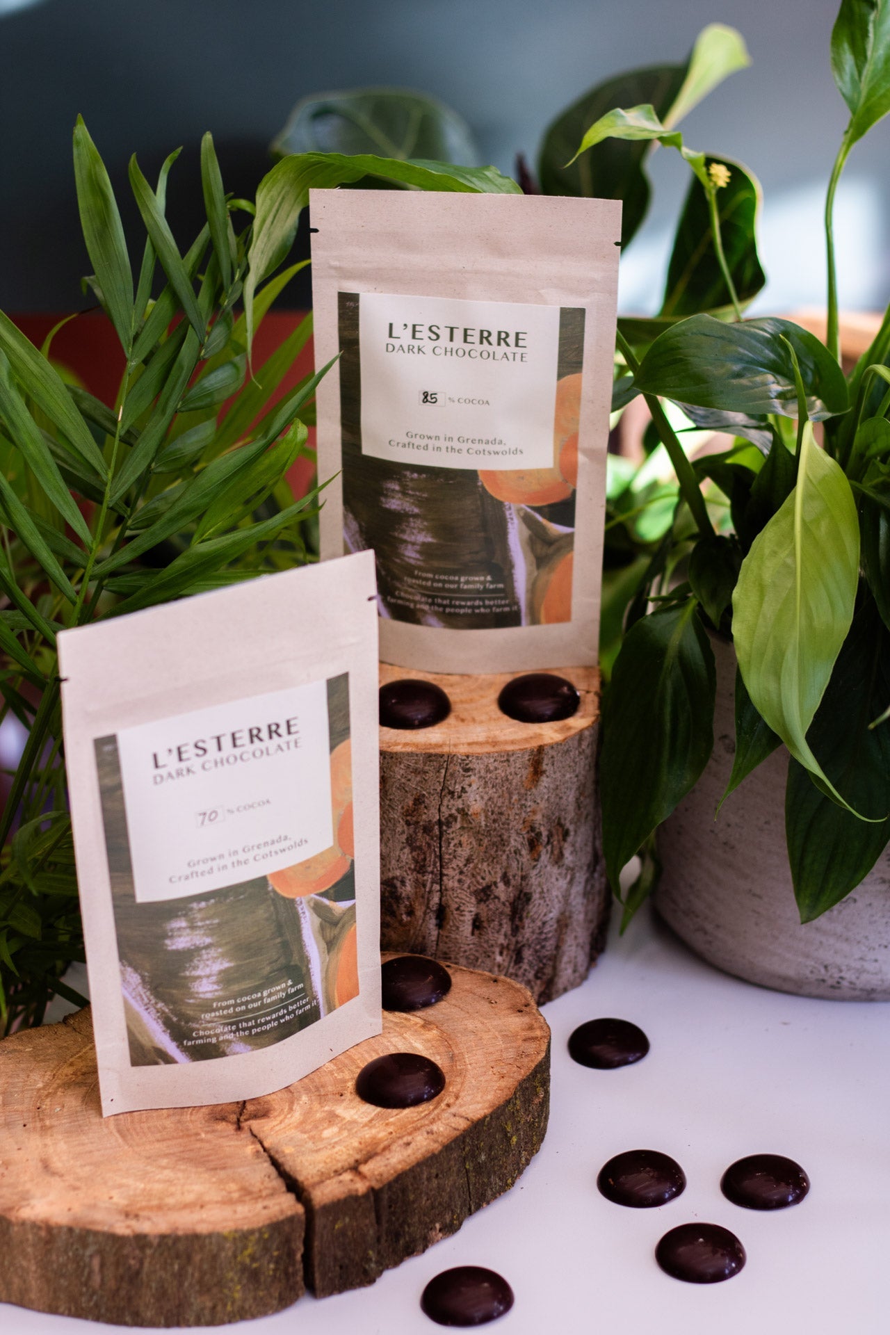 Grenada dark chocolate buttons pouch