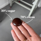 The Ingredients in our chocolate: 70% cocoa and 30% Sugar 