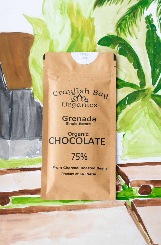 Crayfish Bay 75% Organic Dark Chocolate